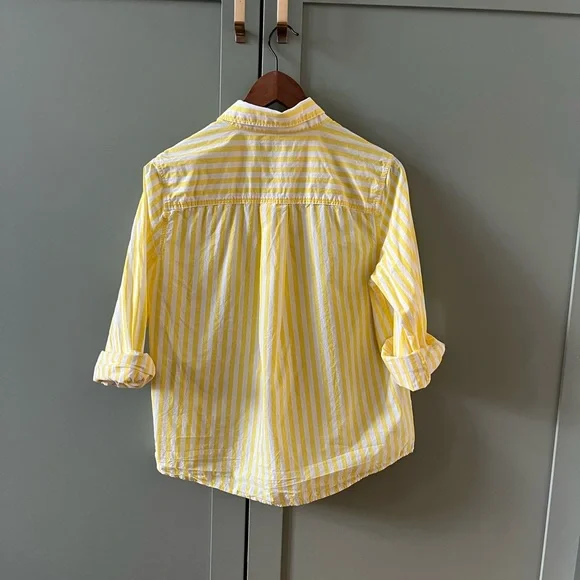 Yellow Striped button up - Picture 5 of 5
